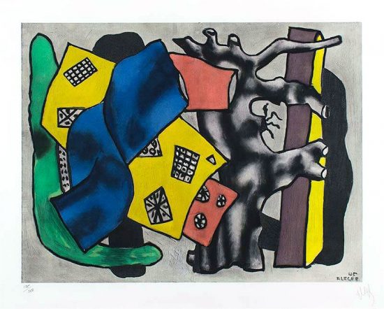 Fernand Léger Lithograph, La Racine Grise (The Gray Root), c. 1953