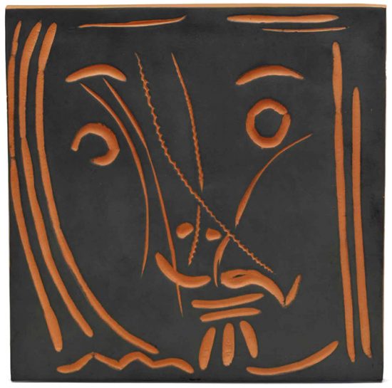 Pablo Picasso Ceramic, "Pomona" Woman's Face, 1969 A.R. 591