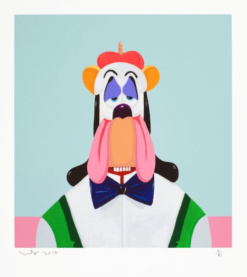 George Condo Screen Print, Droopy Dog Abstraction, 2017